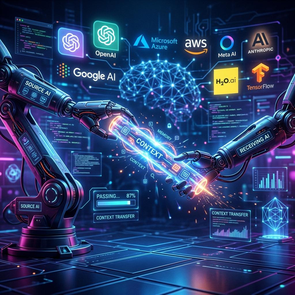 Seamless data handoff between AI platforms